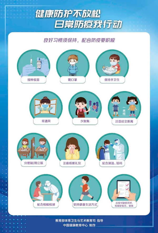 校园新冠肺炎疫情防控健康科普系列挂图
